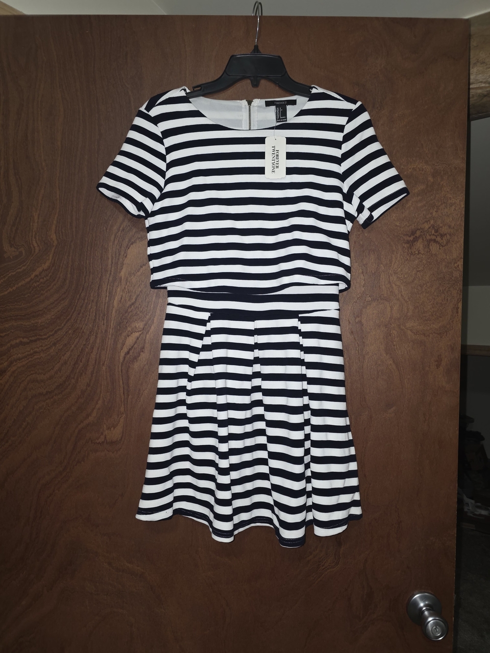 Forever 21 Black & White Striped Dress